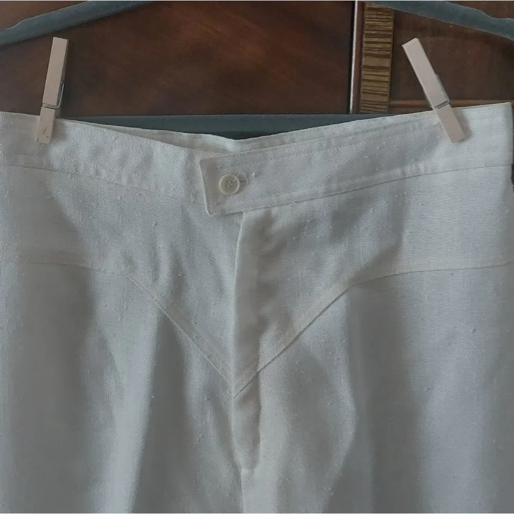 Vintage 1970s Pantasias high waisted V stitched wide leg pants true vin… - Picture 9 of 16